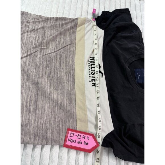 HOLLISTER White Short Sleeve Logo Colorblock Shirt Men's Large - Picture 9 of 13